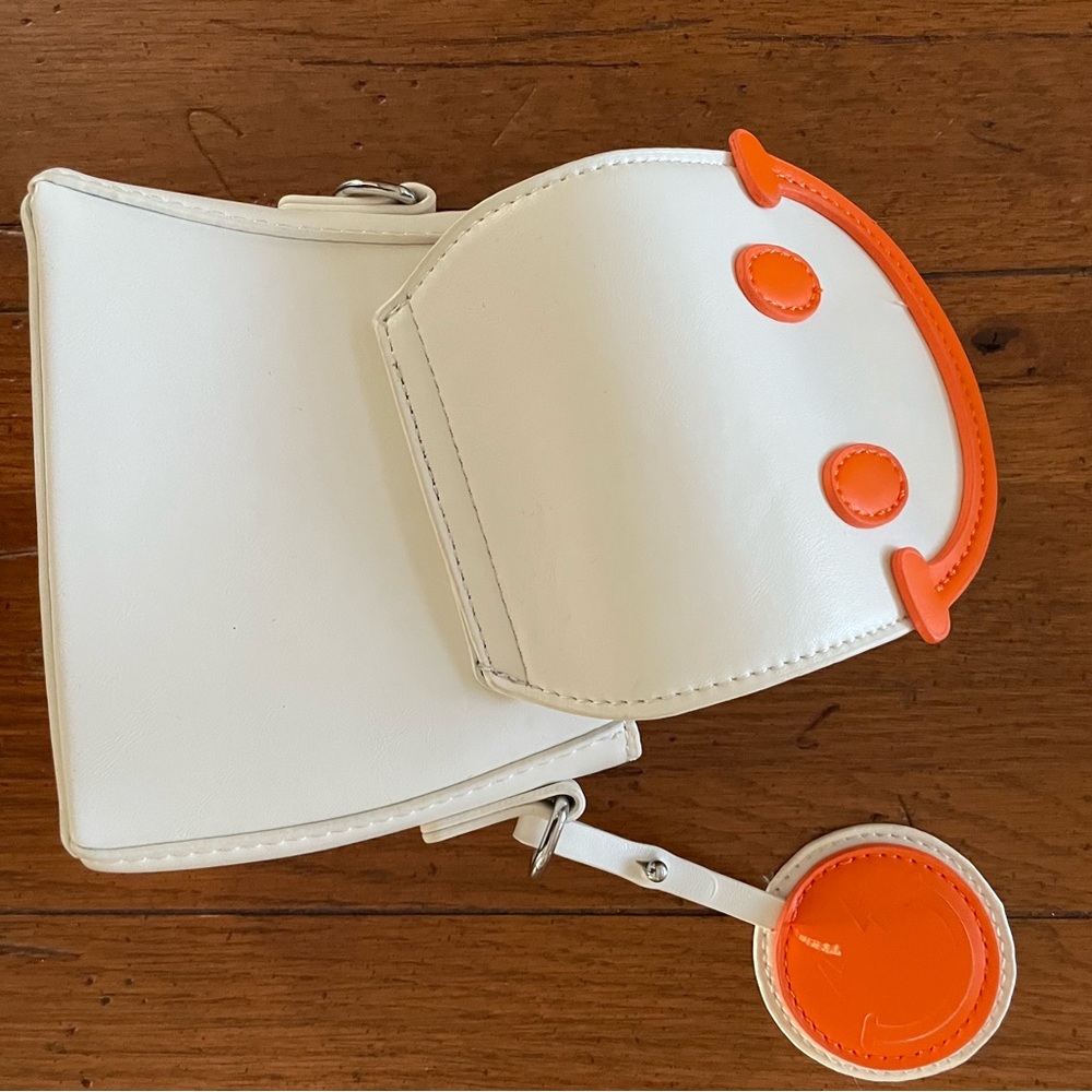 Hoodies for Hero’s White and Orange Smiley Face Mini Crossbody Bag - Picture 9 of 14